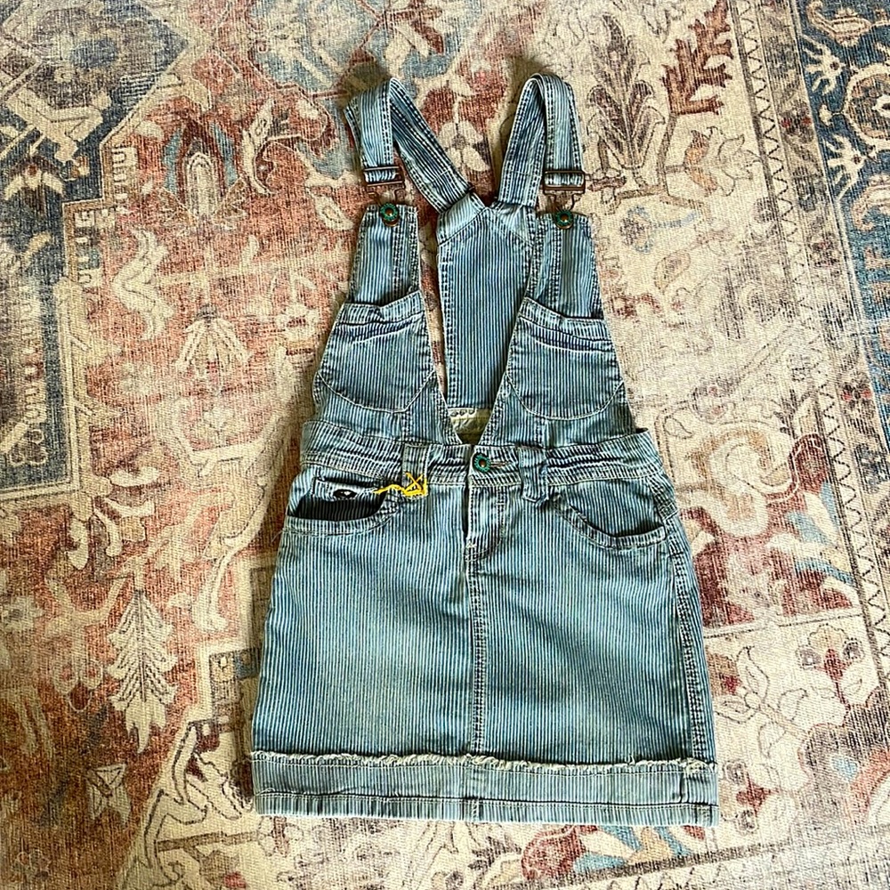 Vintage 90s denim overall/skirt